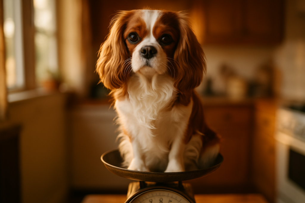 Cavalier King Charles poids : courbe de croissance, poids idéal et conseils pour l'éviter de l'obésité