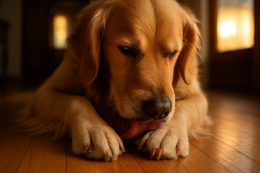 Pourquoi mon chien se lèche les pattes : causes, signaux d'alerte et solutions concrètes